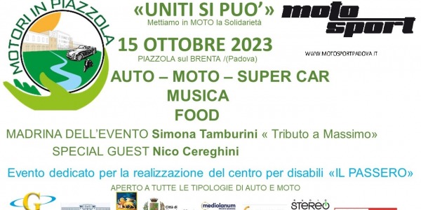 Motori in Piazzola 2023 - Evento per beneficenza