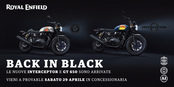 LUNCH PARTY - NUOVE ROYAL ENFIELD INTERCEPTOR E CONTINENTAL GT 650 M.Y. 2023 