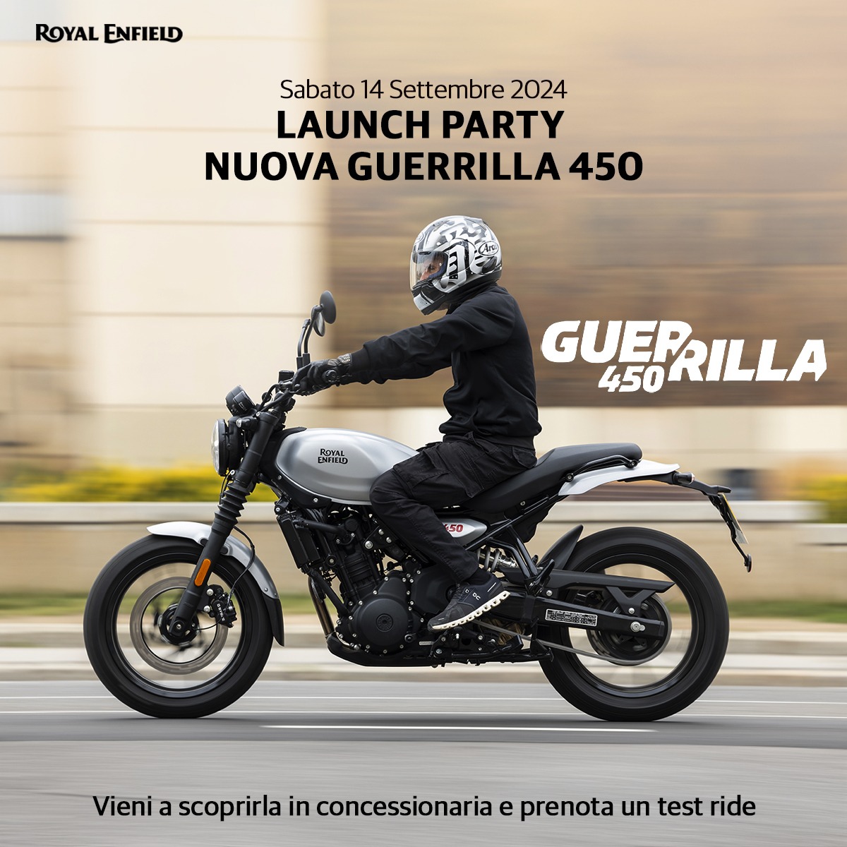 LAUNCH PARTY ROYAL ENFIELD GUERRILLA 450